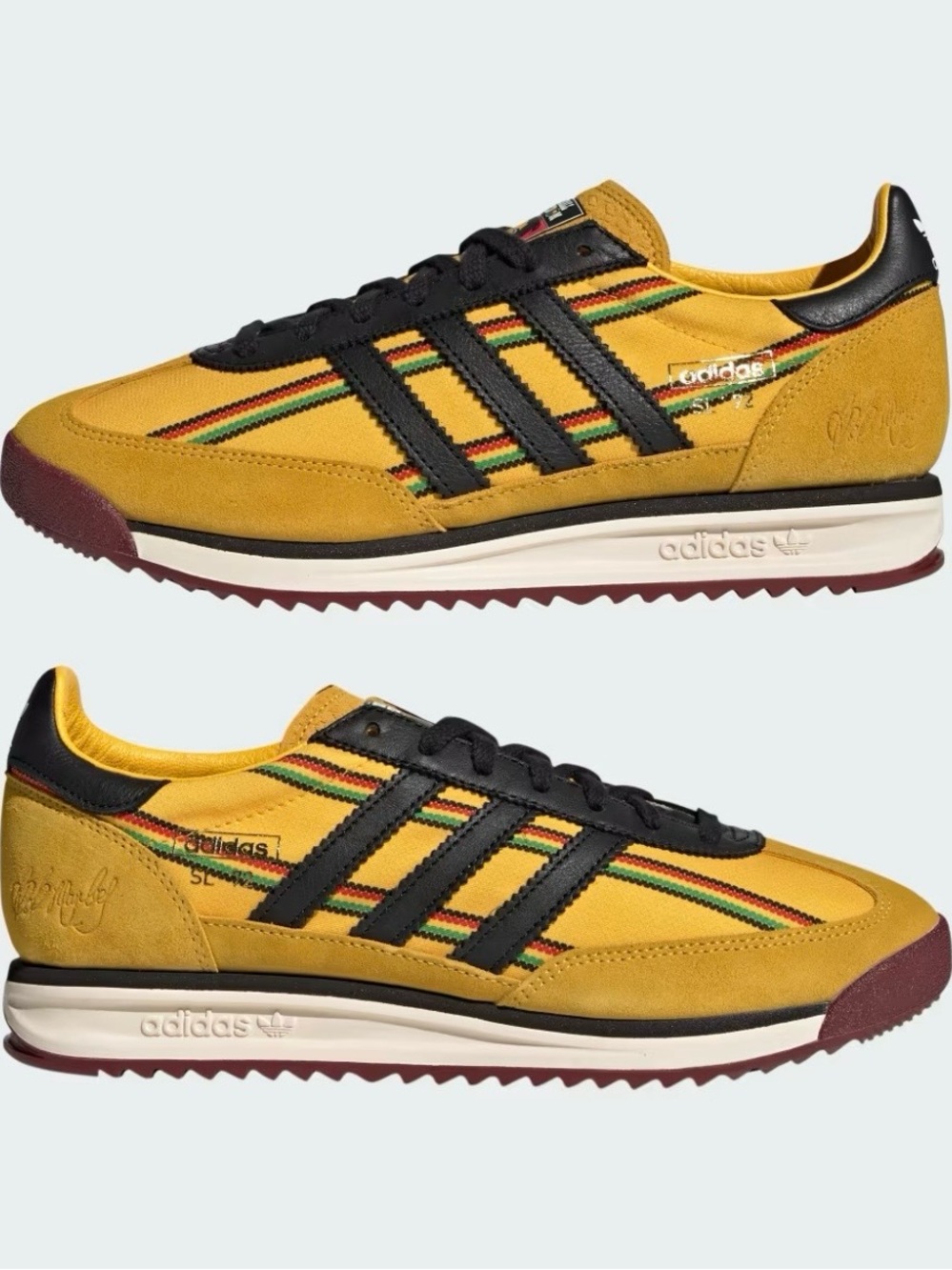 Adidas Originals SL 72 RS Jamaica x Bob Marley KI8575 Brand New Sneakers - Picture 15 of 16